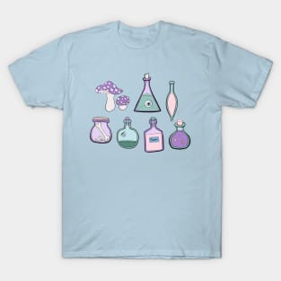 Witchy Potions with Bones and Mushrooms T-Shirt